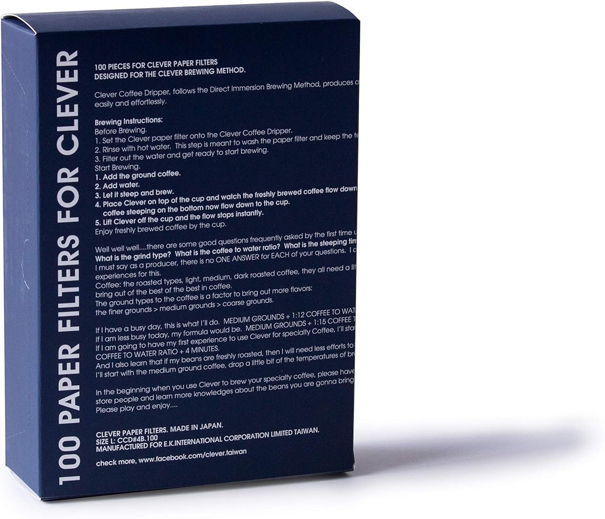 100 Clever Coffee Dripper Filters (size #4) for 18 oz Dripper – Sable Brew